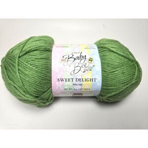 Baby Bee Sage Green Yarn Skein Sweet Delight Acrylic Blend 177 Yds. Rated 3